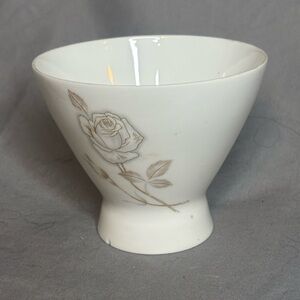 Rosenthal Classic Rose Cream and Gold Floral Bowl - chip pictured